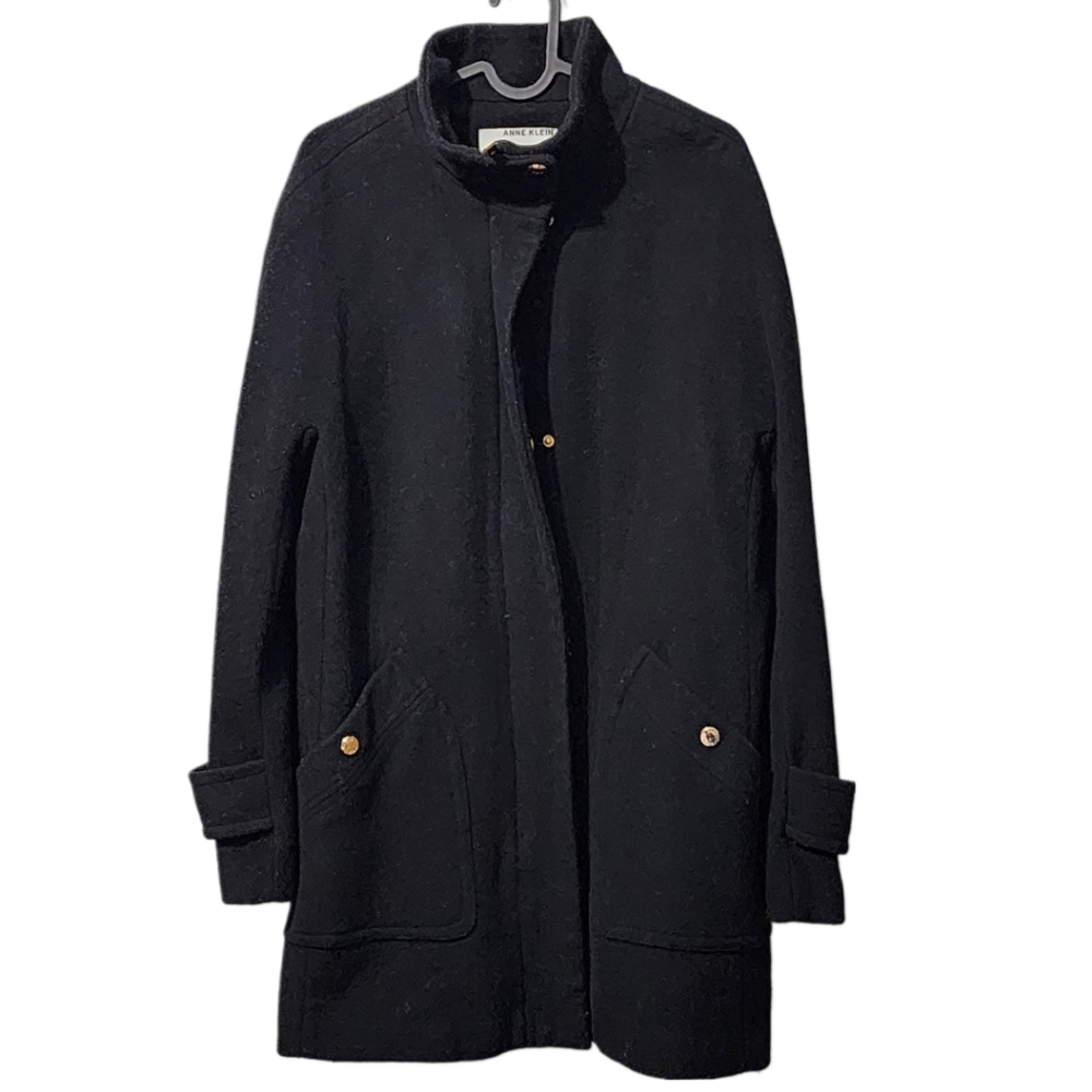 Anne Klein Womens Wool Blend coat